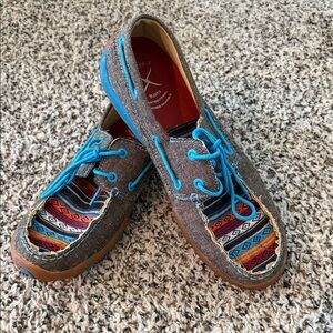 Twisted X Multicolor Flats with Blue Accents